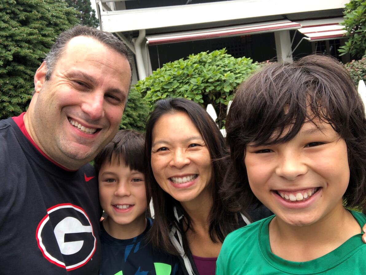 Your guide with his family